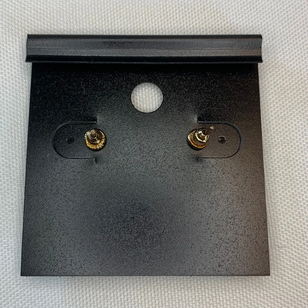 NWT Saks Fifth Avenue Brilliant AB Rhinestone Encrusted Bow Pierced Earrings!